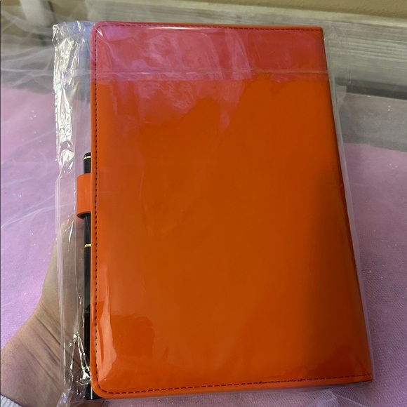 Hermès Orange Leather Notebook Cover - Picture 6 of 8